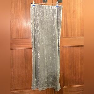 Cache Gray Velvet Maxi Skirt